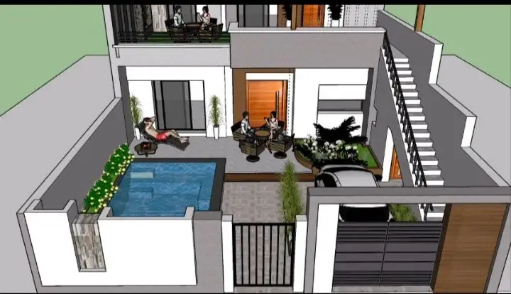 villa en cours de construction près de la mer - Photo 3