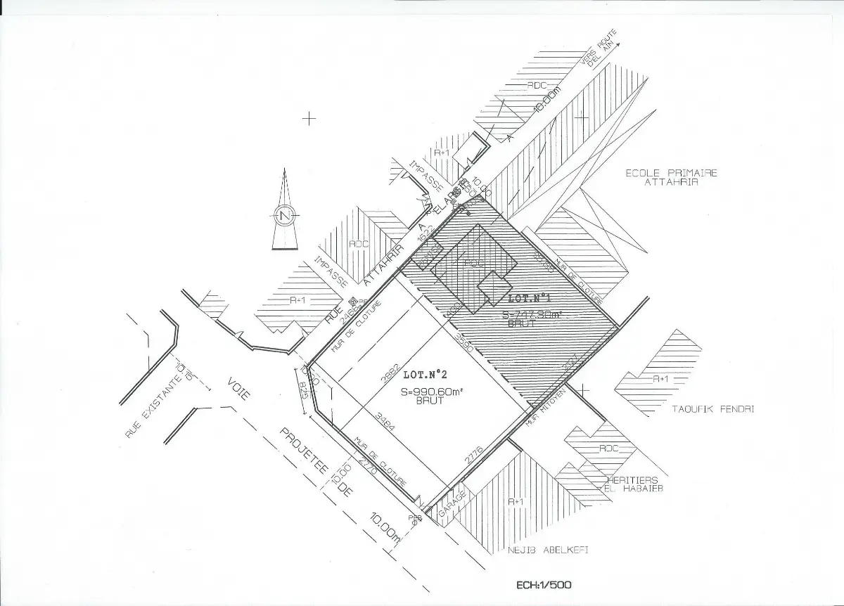 Terrain de 811 m² Route EL AIN km 2-SFAX - Photo 1