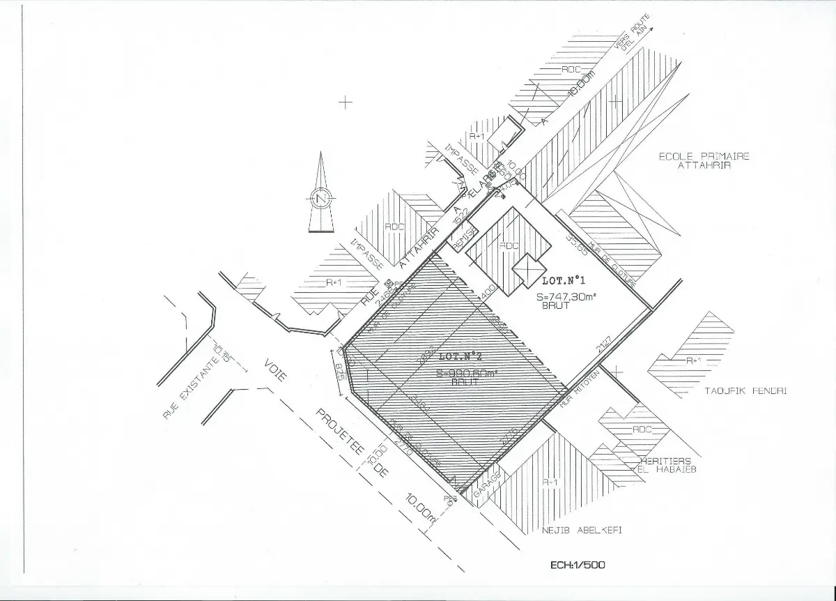 Terrain de 747 m² avec maison Route EL AIN km 2-SFAX - Photo 3