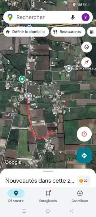 Terrain à vendre à Ben-Arous - Terrain w villa non Fini 316m² à Ben-Arous