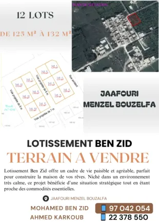 Terrain constructible 125 a 132m2