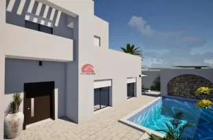 Projet de villa avec piscine à Houmt Souk Djerba ZU  P 741